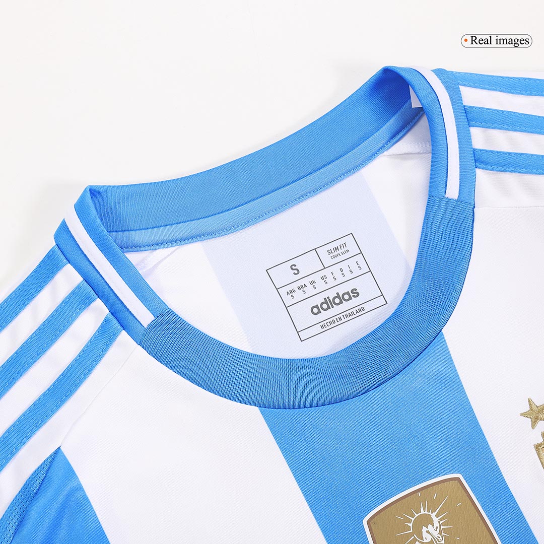Argentina Home Jersey Messi #10 Di Maria #11 J.Álvarez #9 Copa America 2024