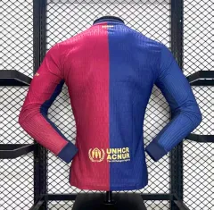 Barcelona Home Jersey Long Sleeve Player Version 2024/25