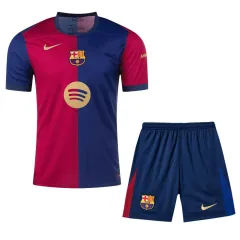 Barcelona Home Kits(Jersey+Shorts) 2024/25 - Spotify Logo Without Text