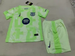 Kids Barcelona Third Kit(Jersey+Short) Without Spofity Text 2024/25