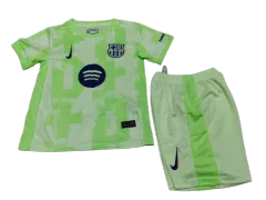 Kids Barcelona Third Kit(Jersey+Short) Without Spofity Text 2024/25