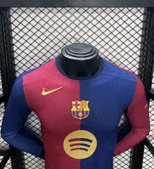 Barcelona Home Jersey Long Sleeve Player Version 2024/25