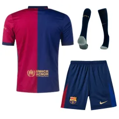 Barcelona Home Full Kit(Jersey+Shorts+Socks) 2024/25 - Spotify Logo Without Text