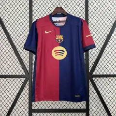 Barcelona Home Kits(Jersey+Shorts) 2024/25 - Spotify Logo Without Text