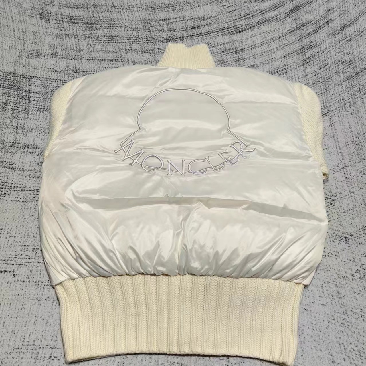 Women's Knitted Jacket Down splicing jacket