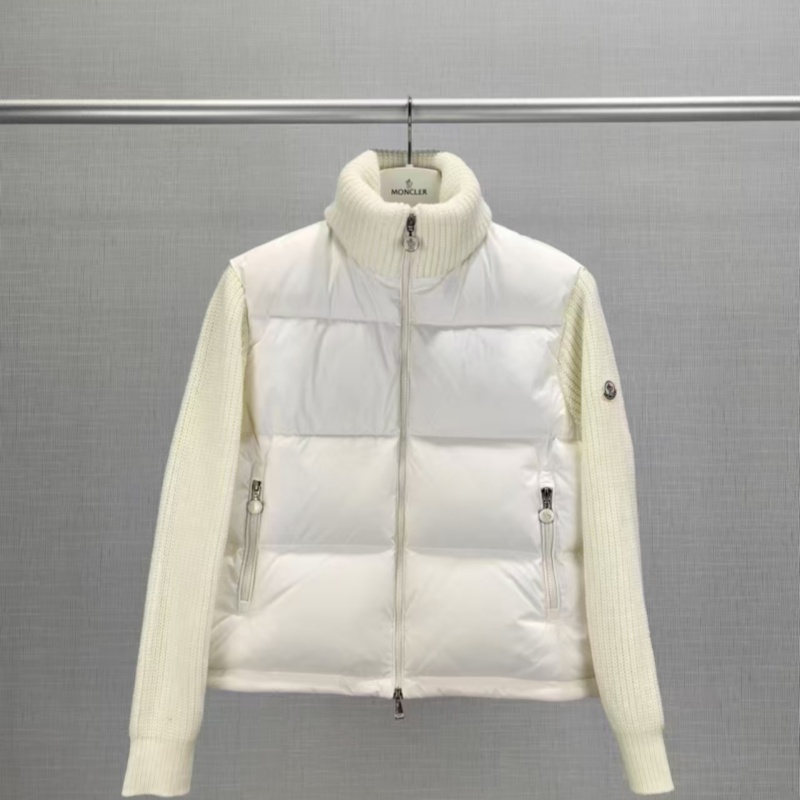 Women's Knitted Jacket Down splicing jacket