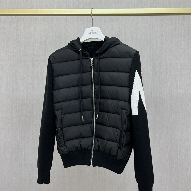 Men's Knitted Jacket Down splicing jacket