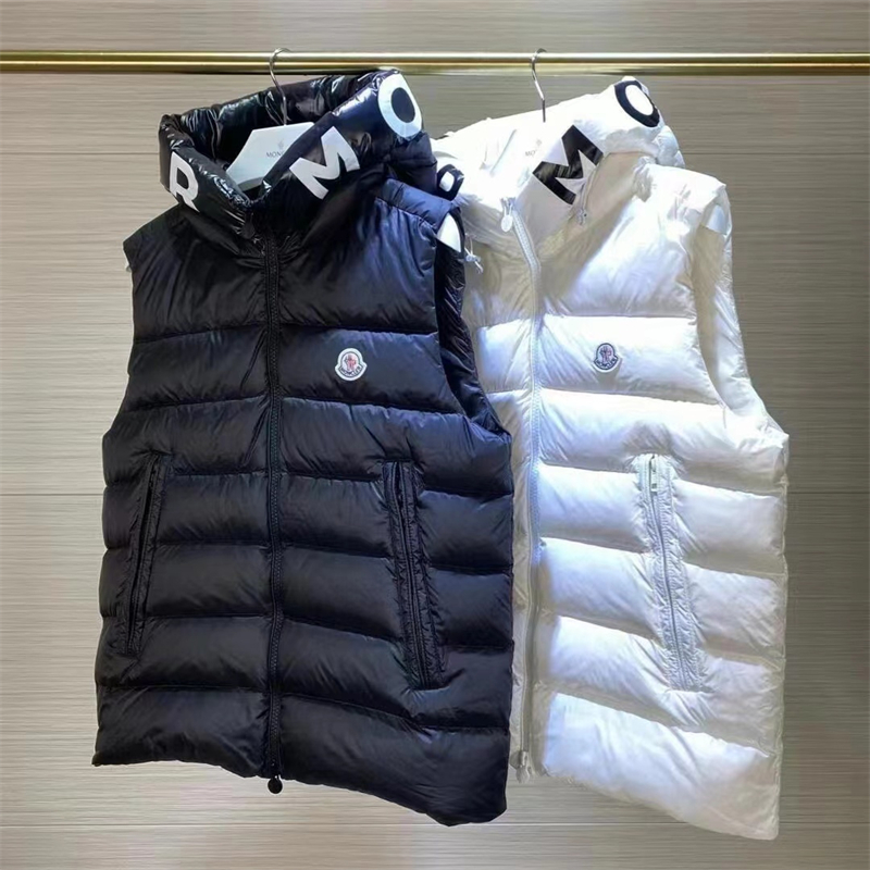 Men down vest winter 90% white duck down filler puffer jacket
