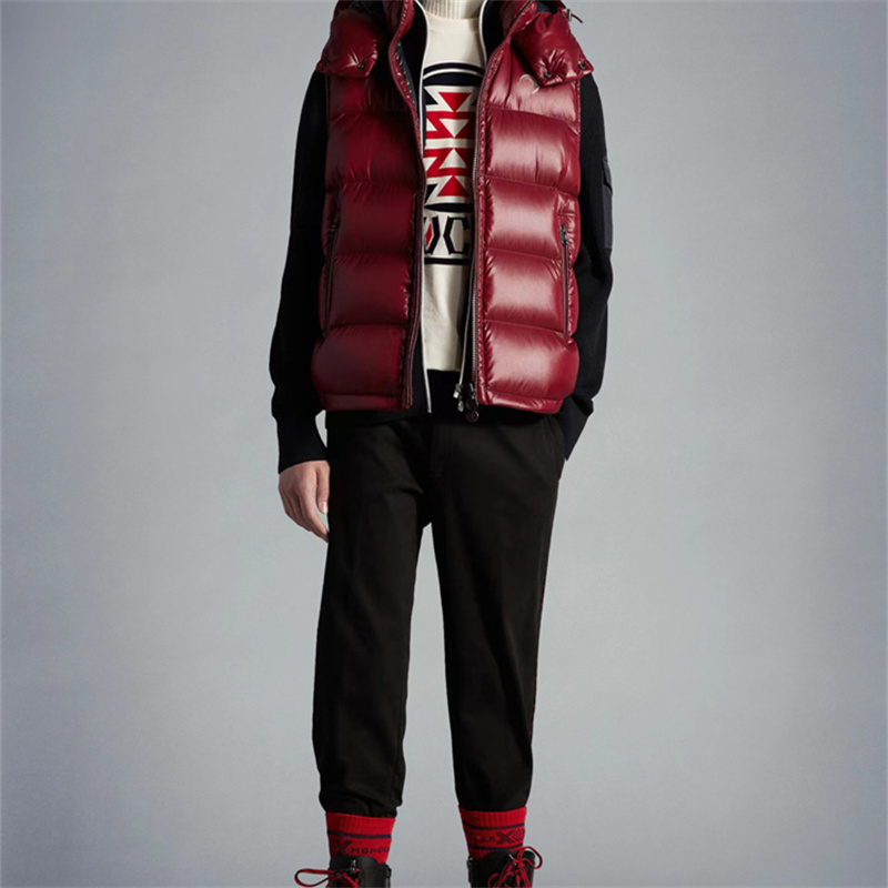 Winter down vest for men 90% white duck down filler