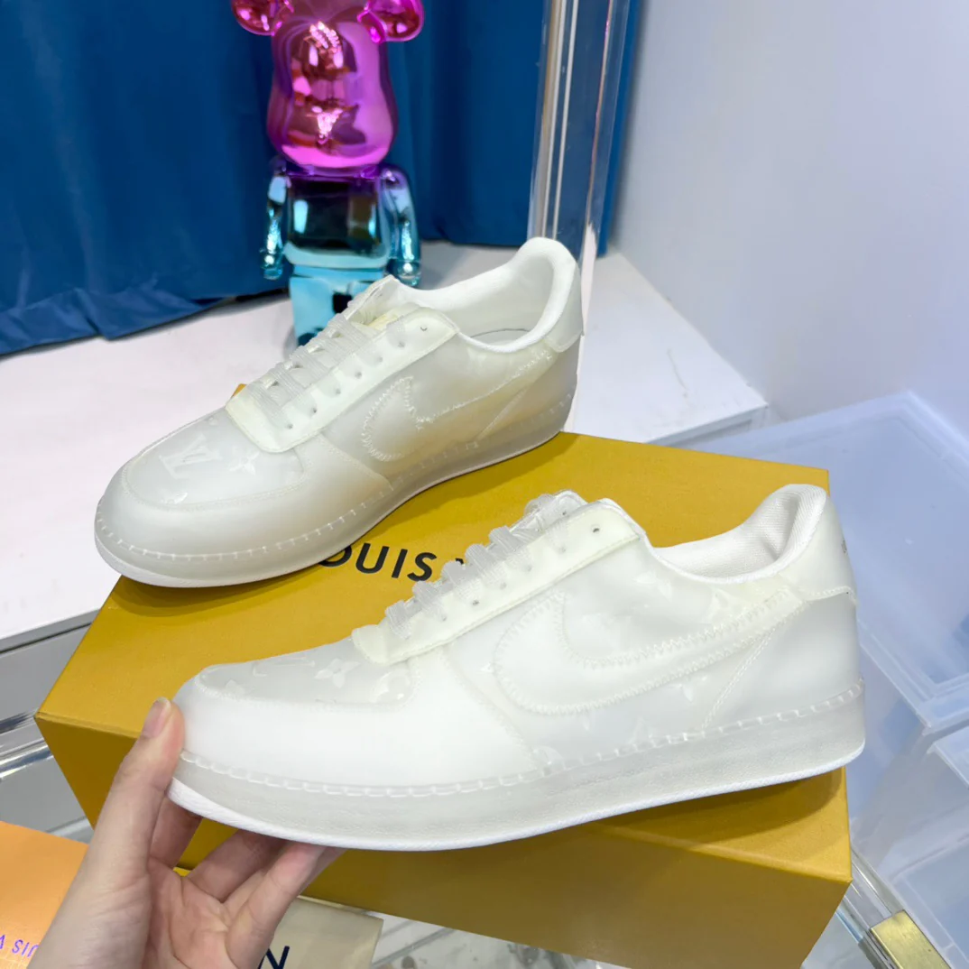 Blue, Green, Yellow and White Shoes