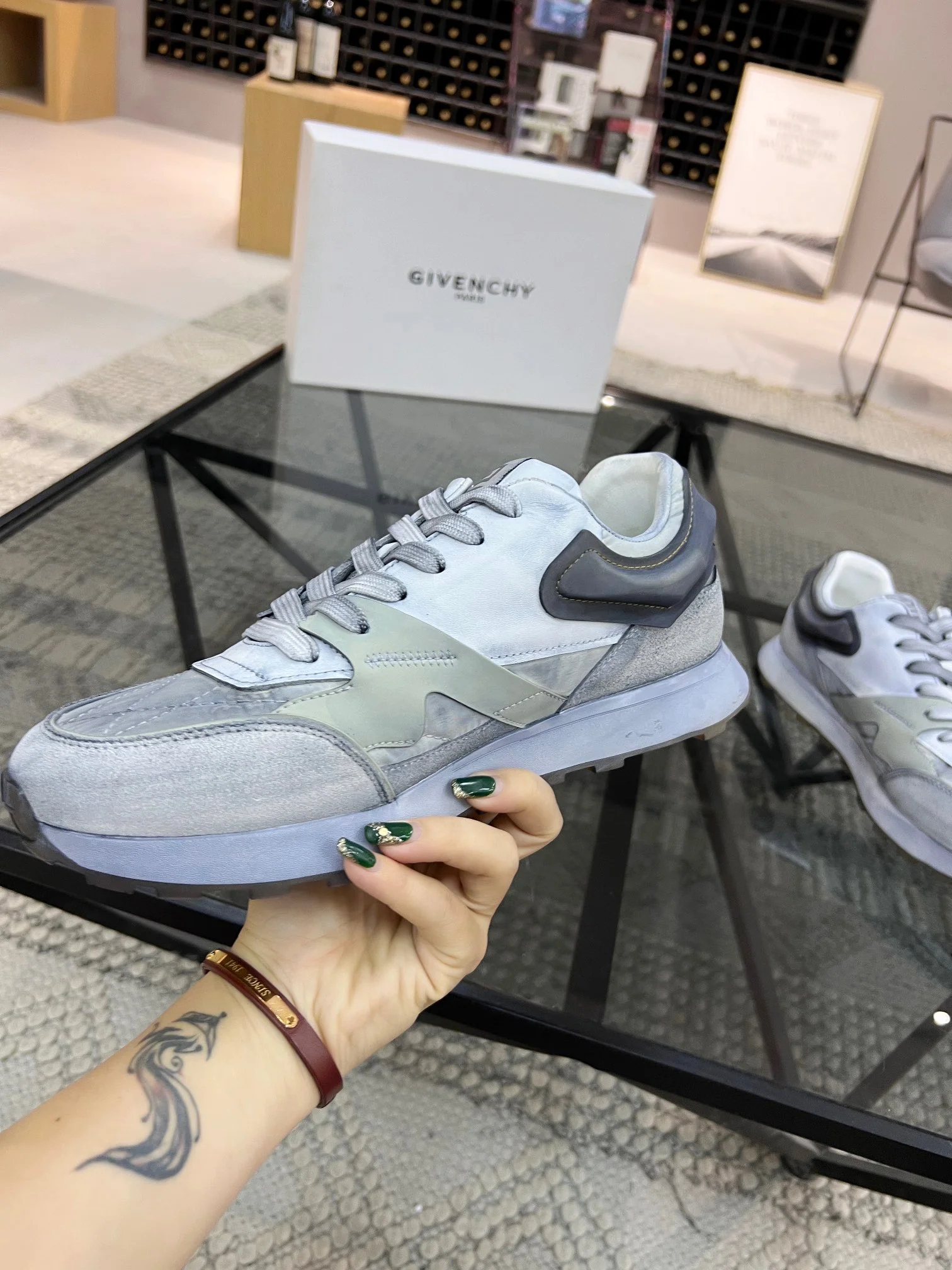 Orange, Light green, Yellow, White and Light Blue Shoes