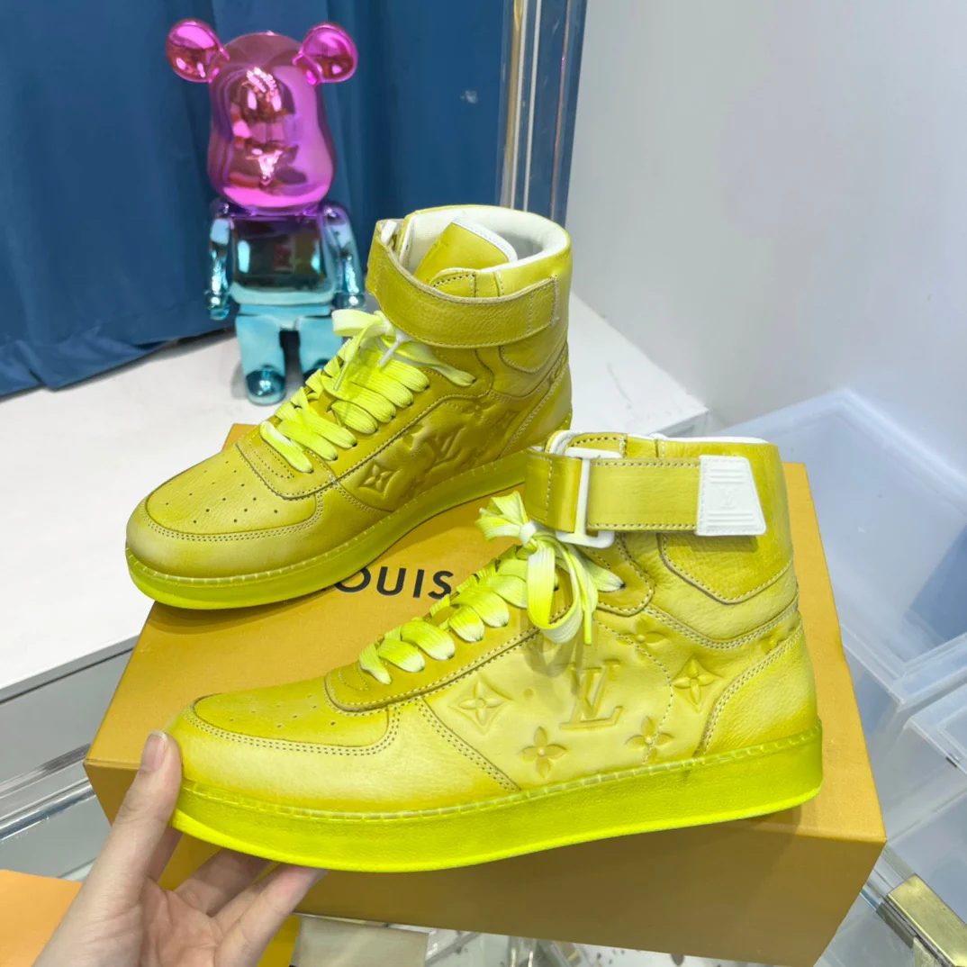 Green, Blue and Yellow Shoes