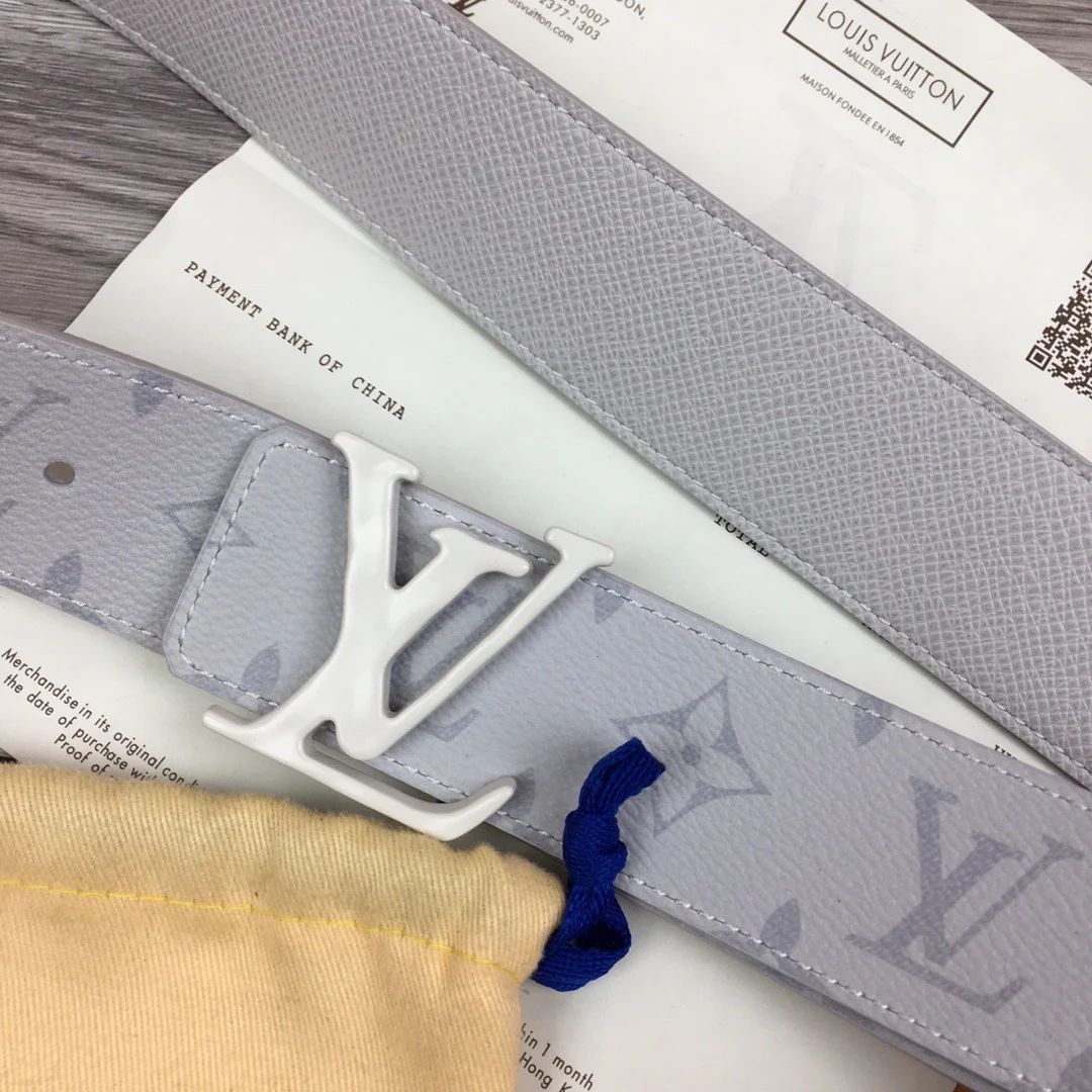 Black, Grey, Light Green And Blue Belts