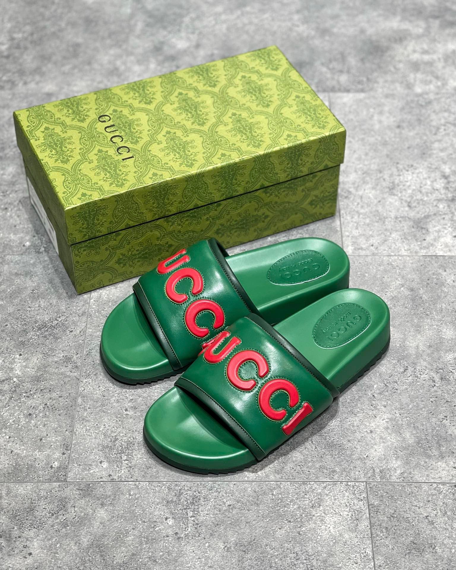 Black and Green Shoes