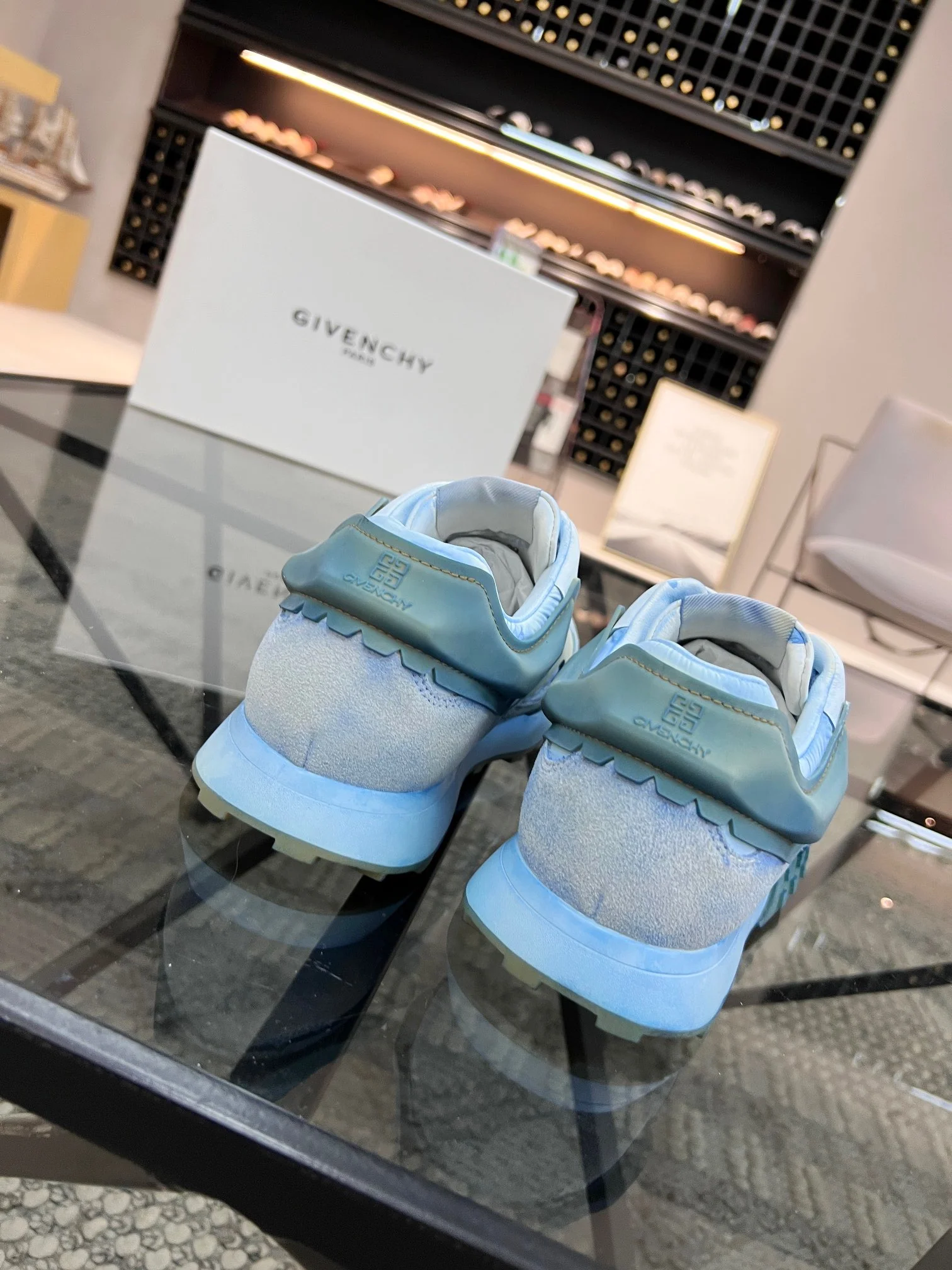 Orange, Light green, Yellow, White and Light Blue Shoes