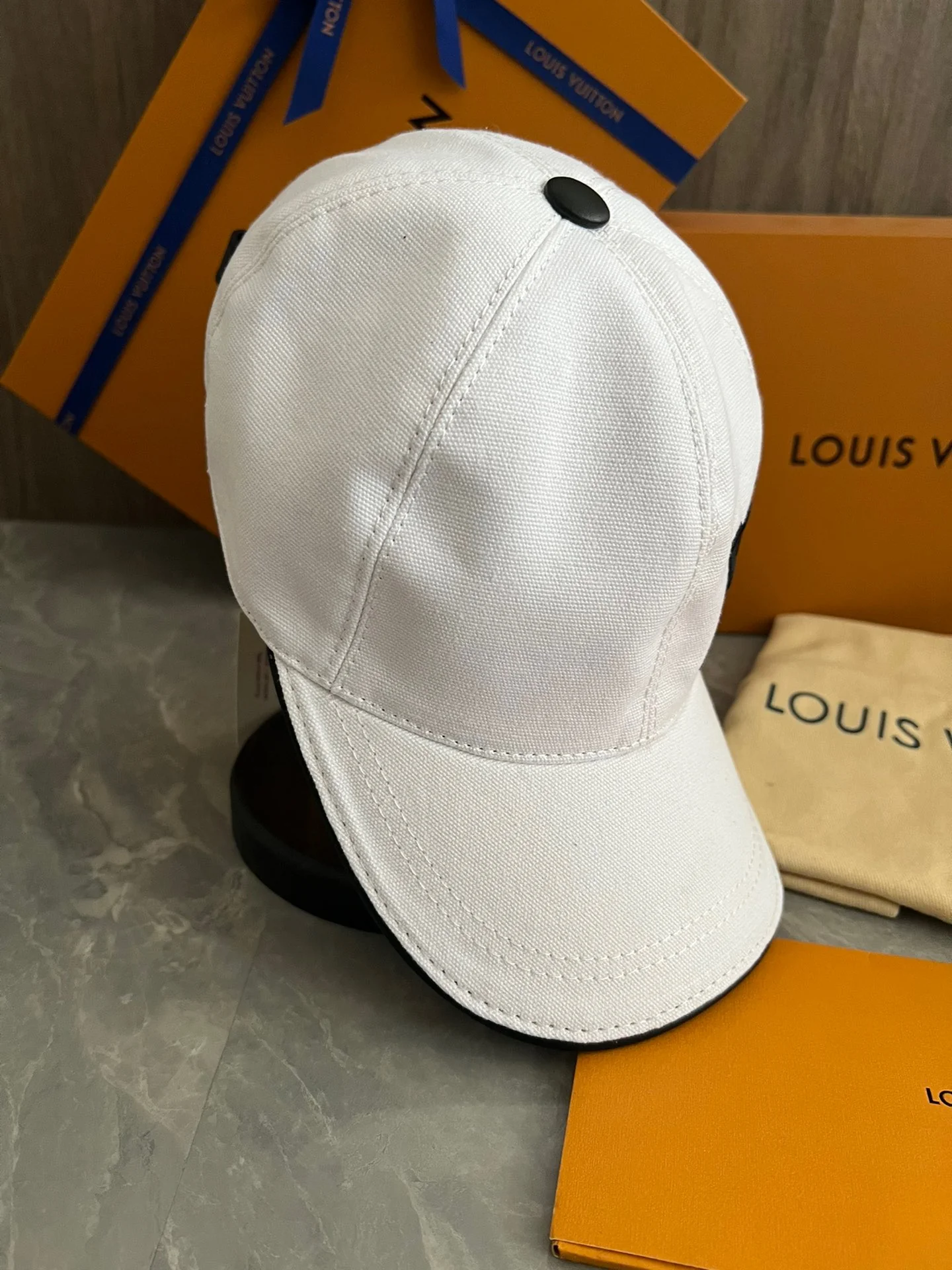 White and Black Caps