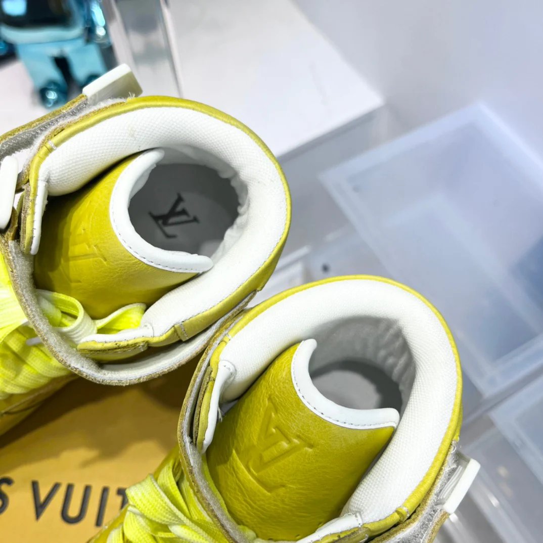 Green, Blue and Yellow Shoes