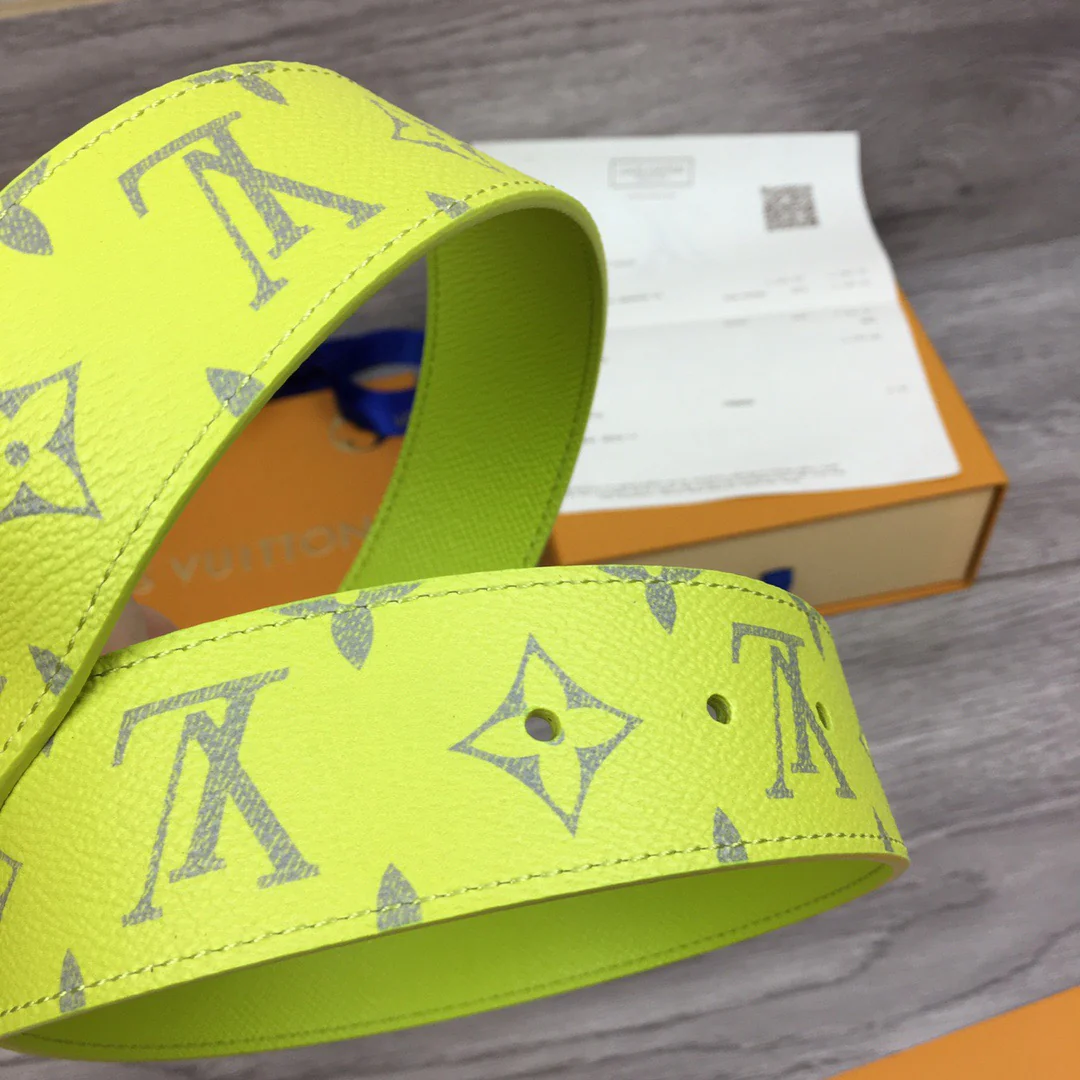 Black, Grey, Light Green And Blue Belts