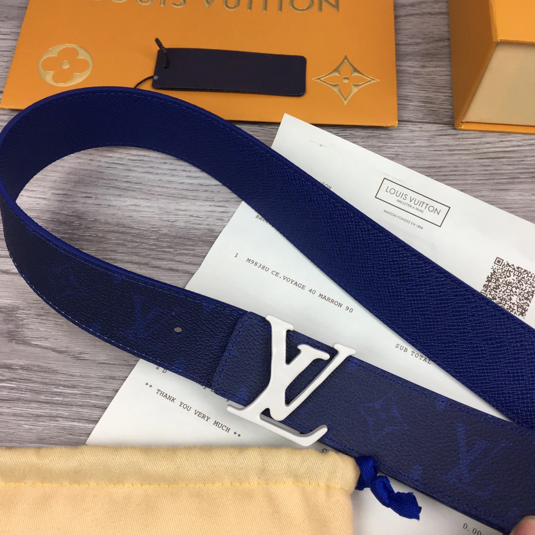 Black, Grey, Light Green And Blue Belts