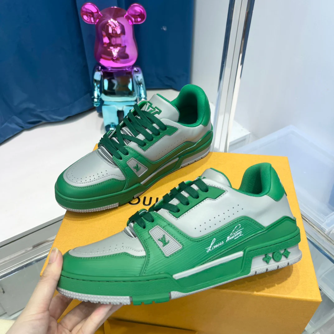 Green grey, Orange grey and Black grey Shoes