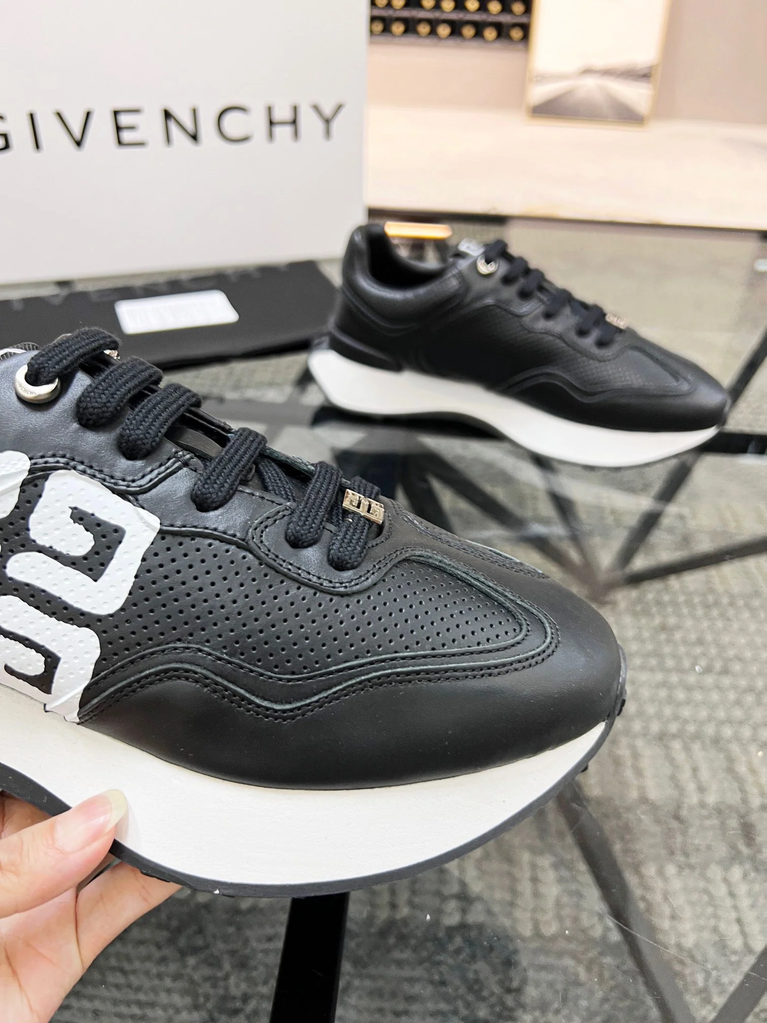 Black and white Shoes