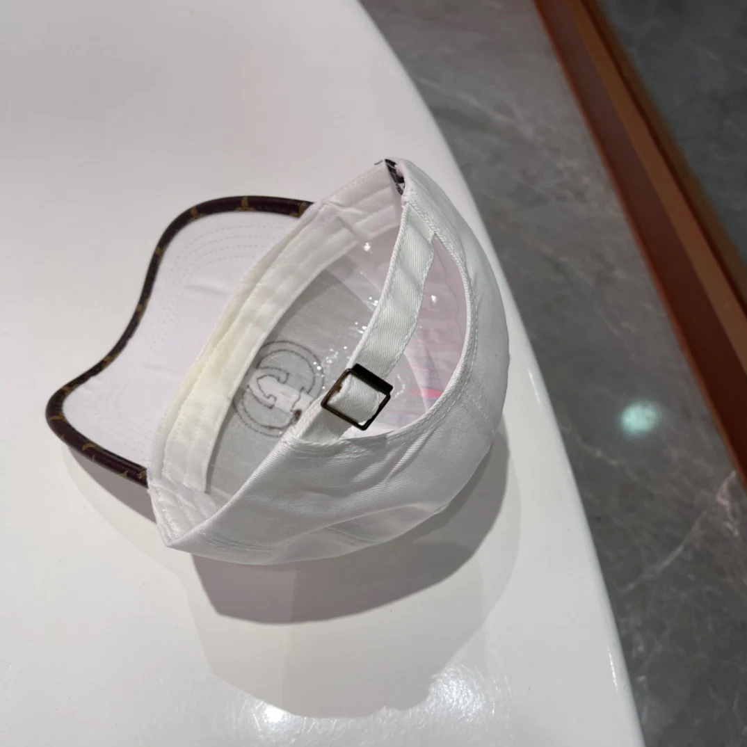 Brown, white, black and blue Caps