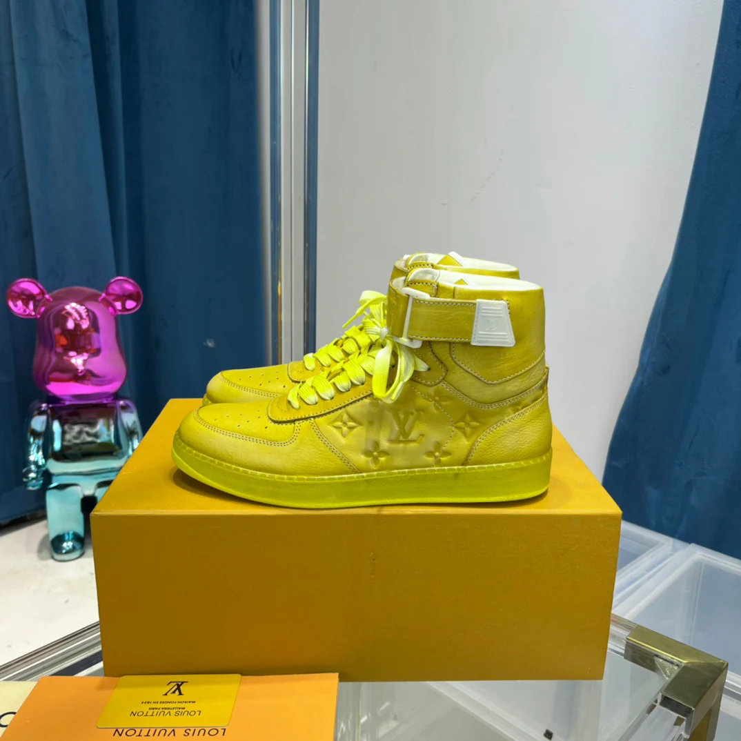 Green, Blue and Yellow Shoes