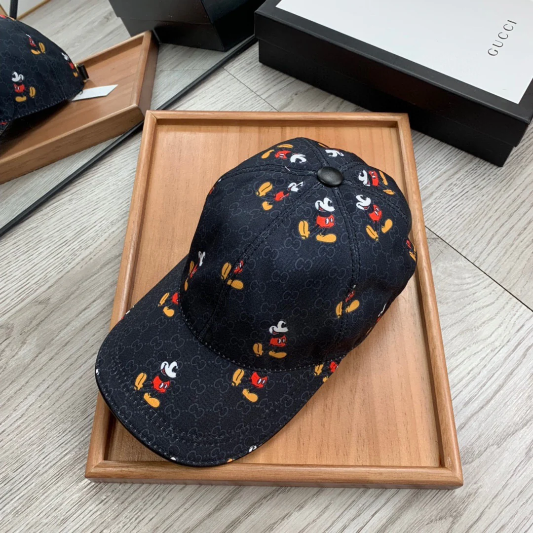 Pink, Blue and White Caps