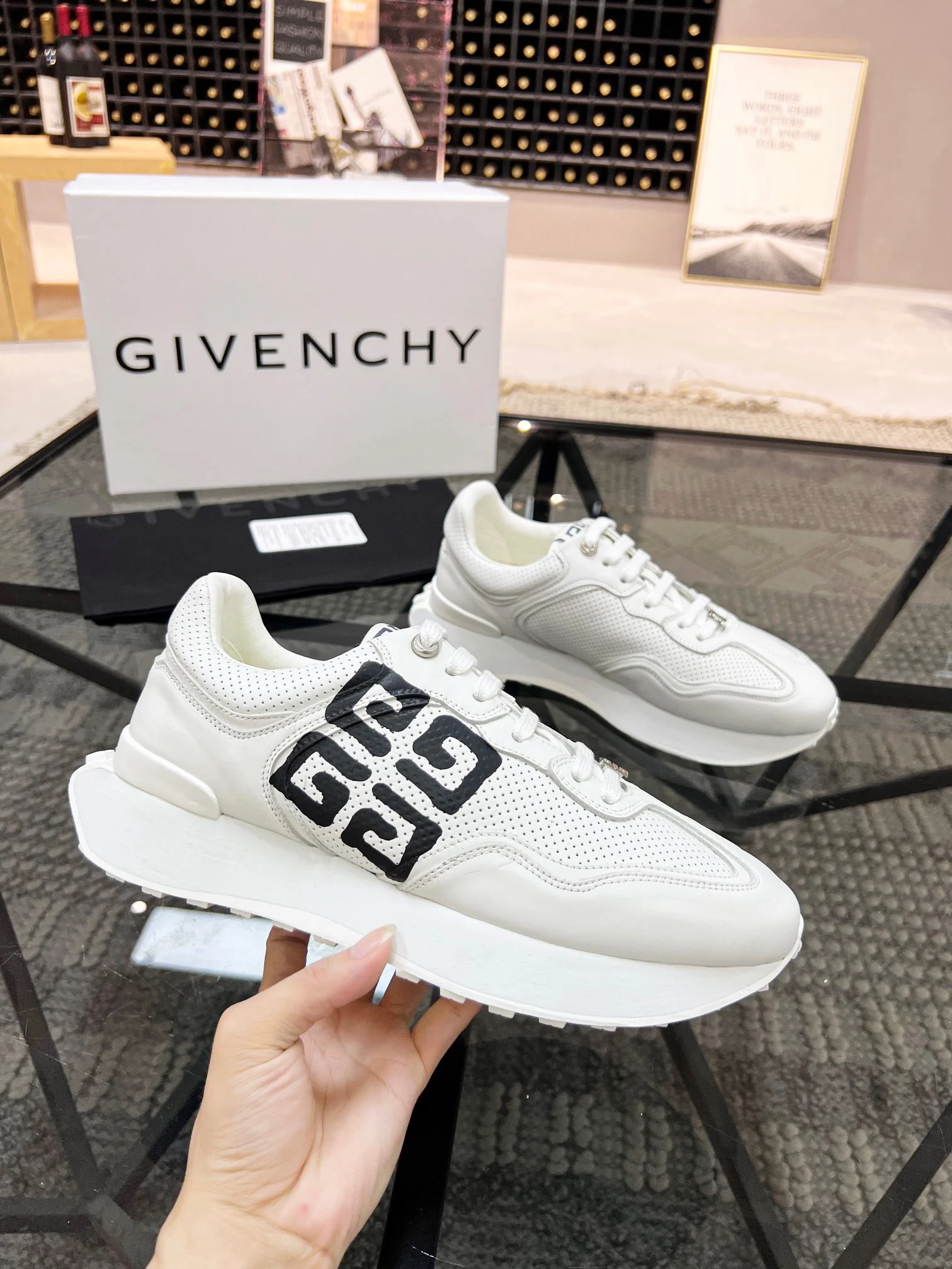 Black and white Shoes