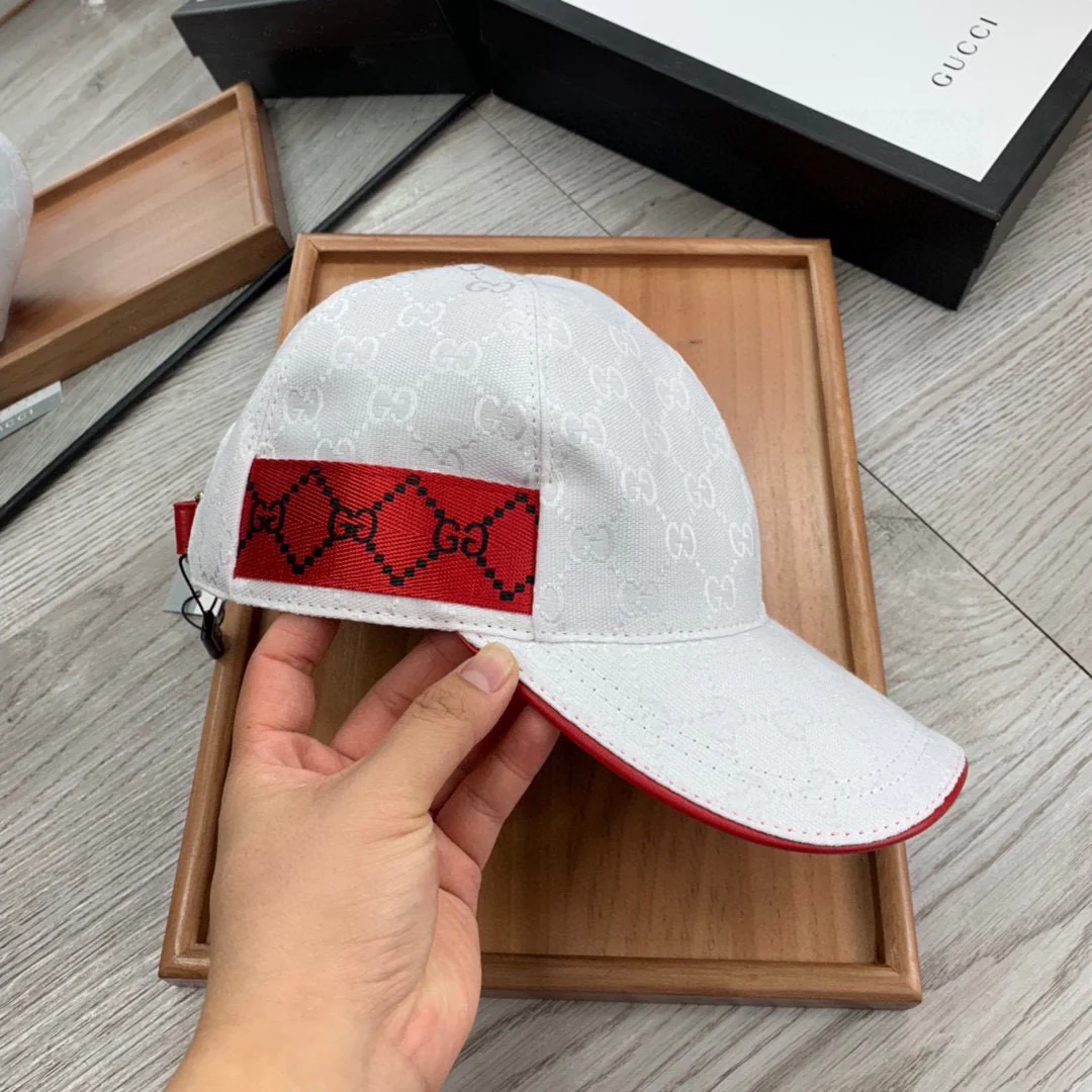 Brown and White Caps