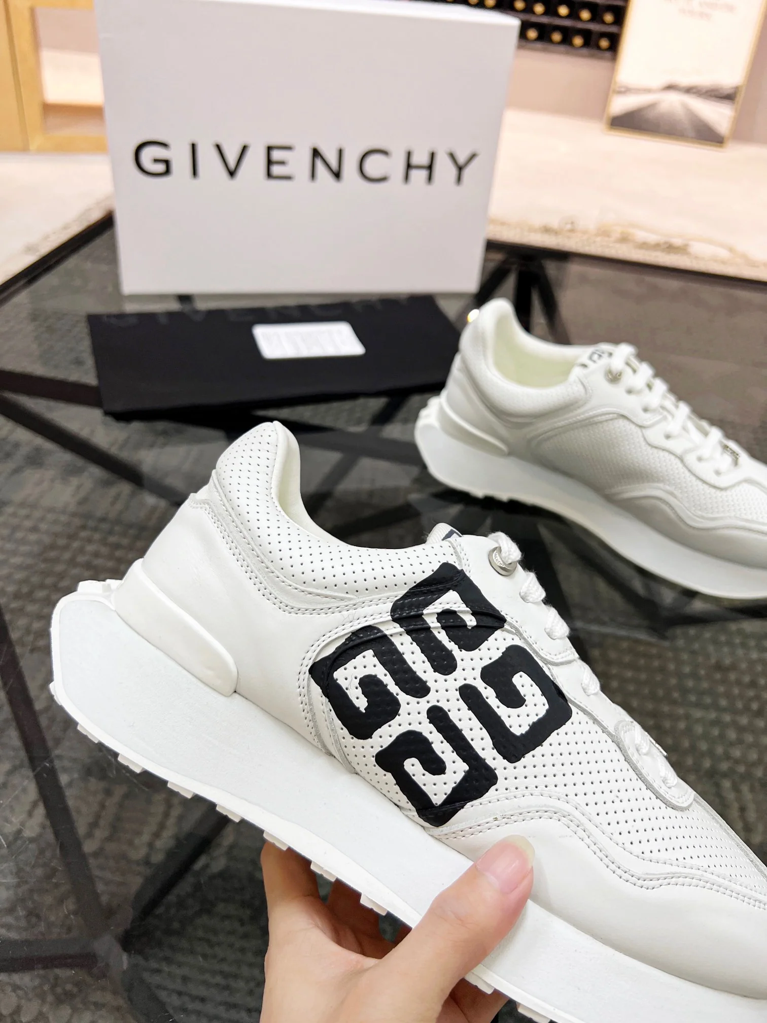 Black and white Shoes