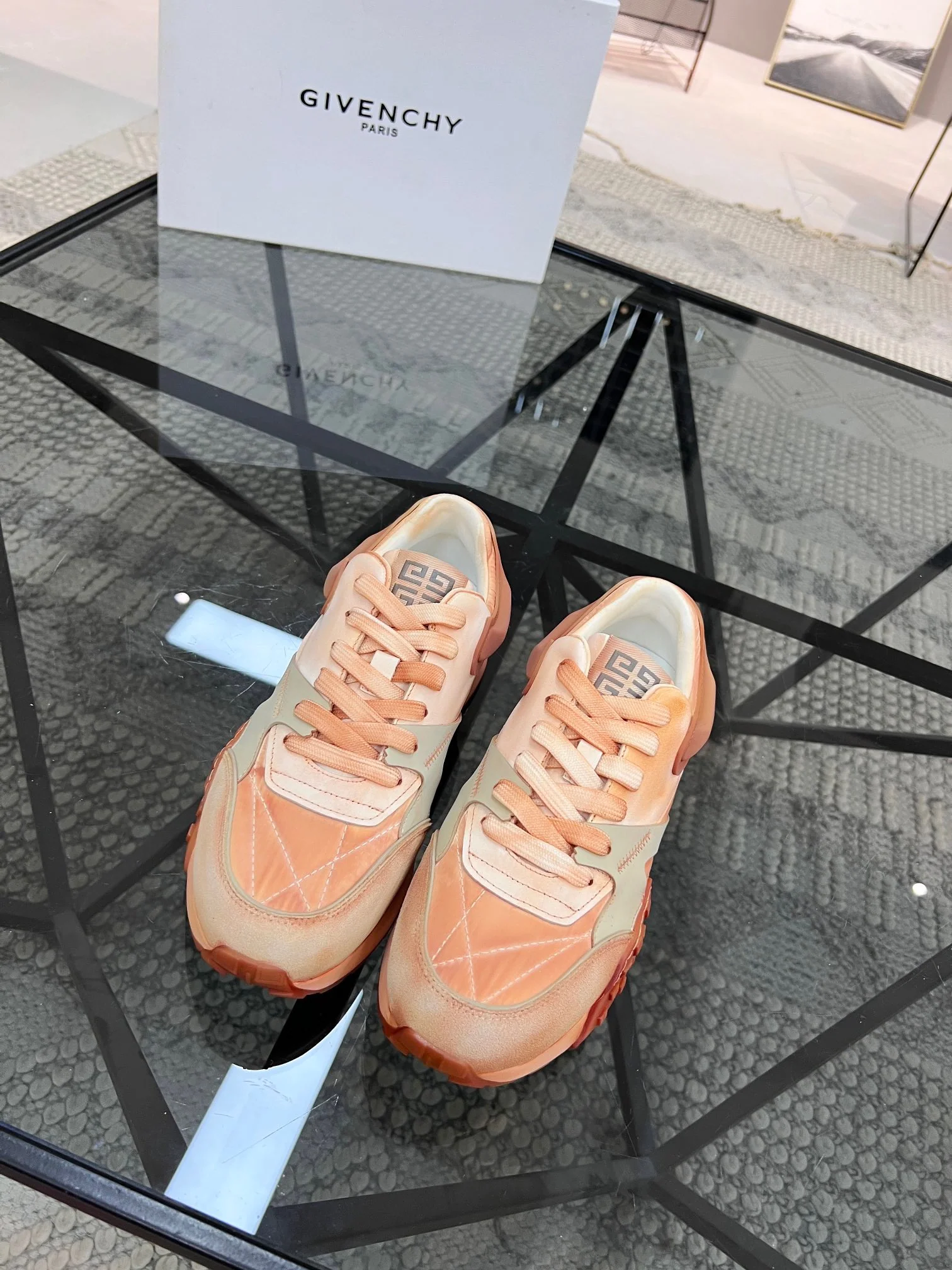 Orange, Light green, Yellow, White and Light Blue Shoes