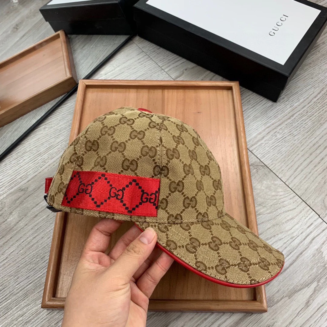 Brown and White Caps