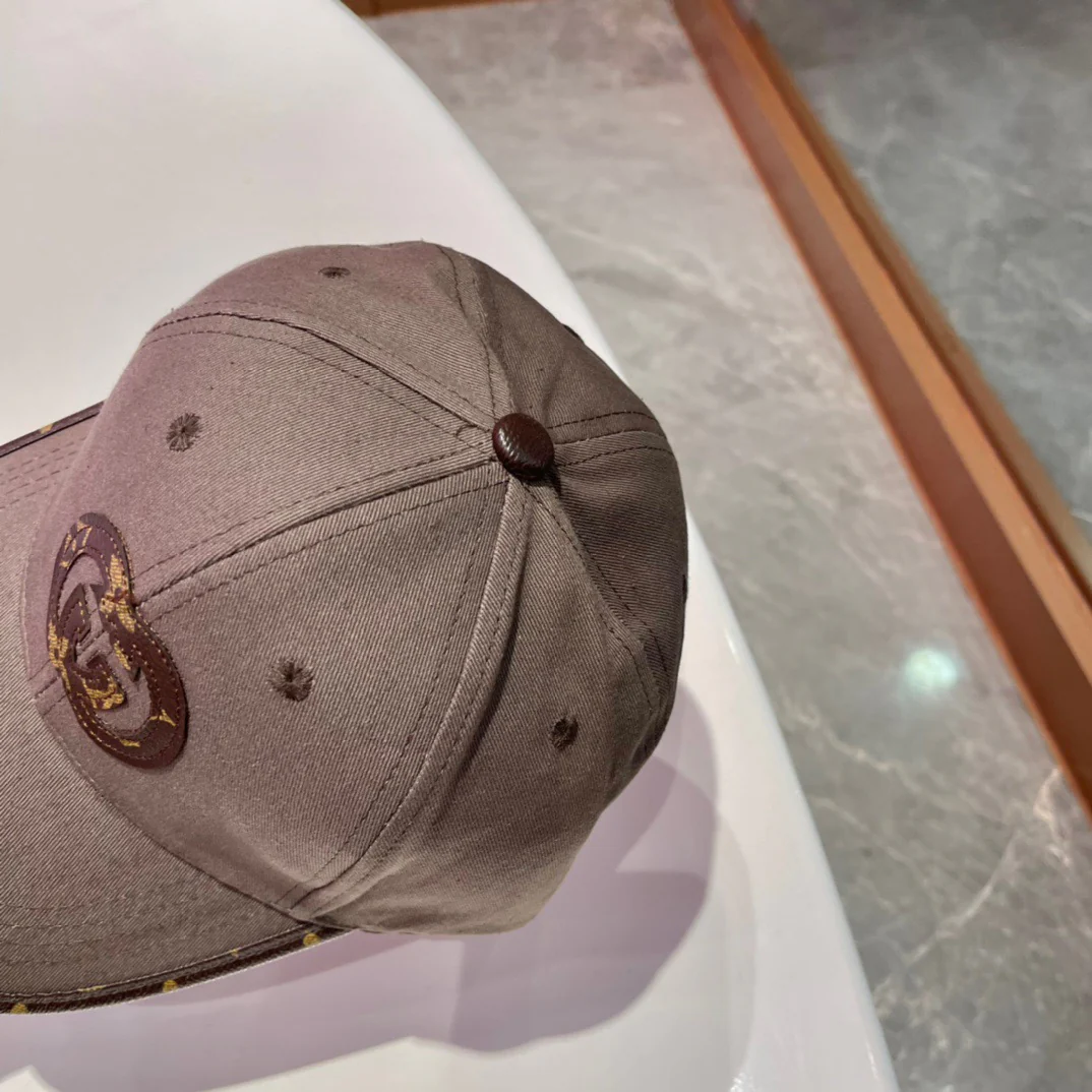 Brown, white, black and blue Caps