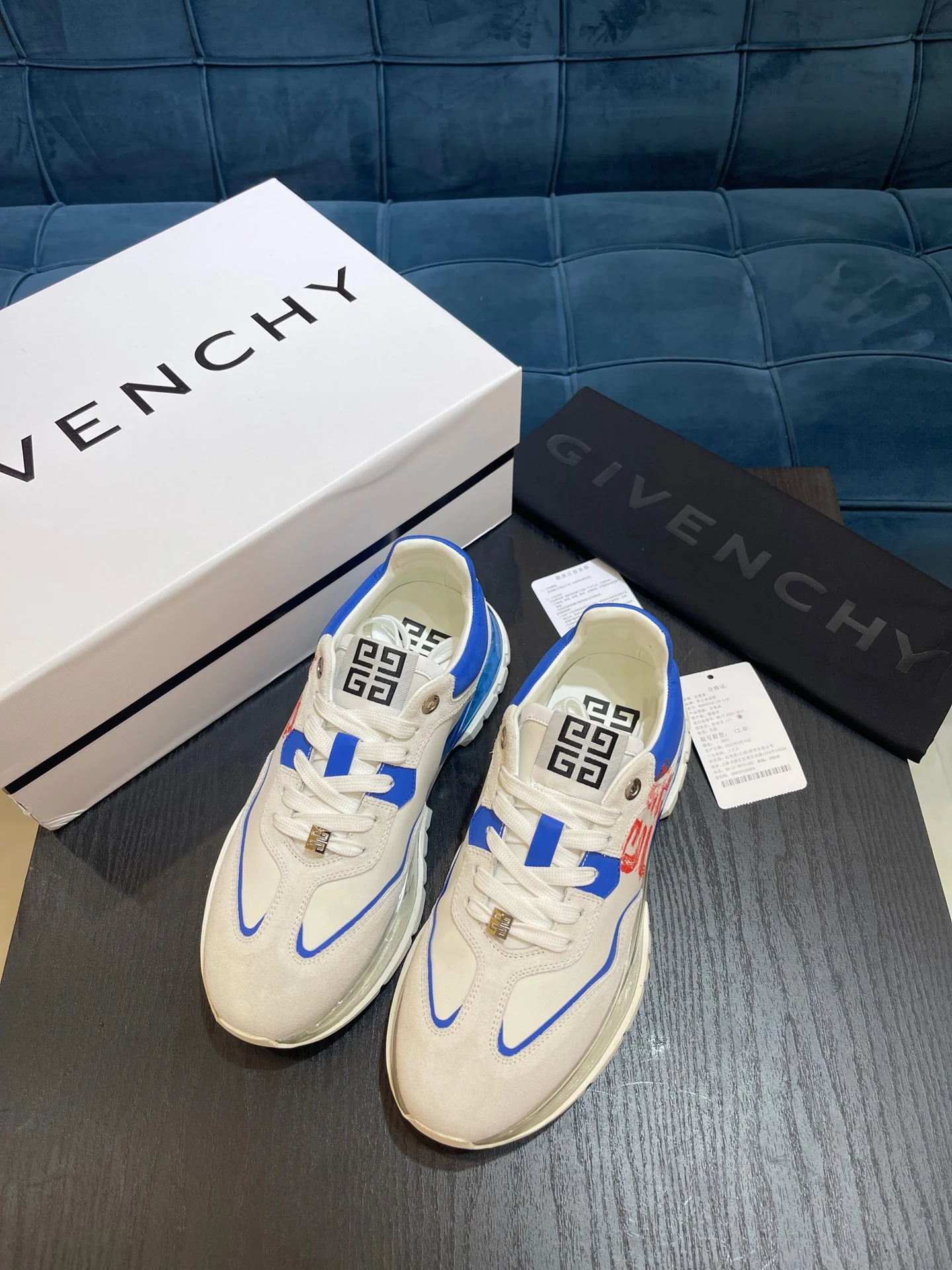 White yellow, White red, White black, White green and White blue Shoes