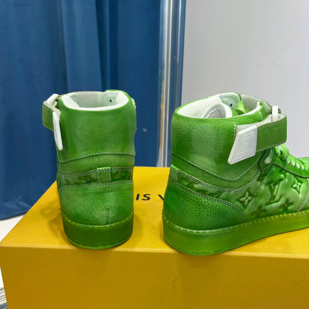 Green, Blue and Yellow Shoes