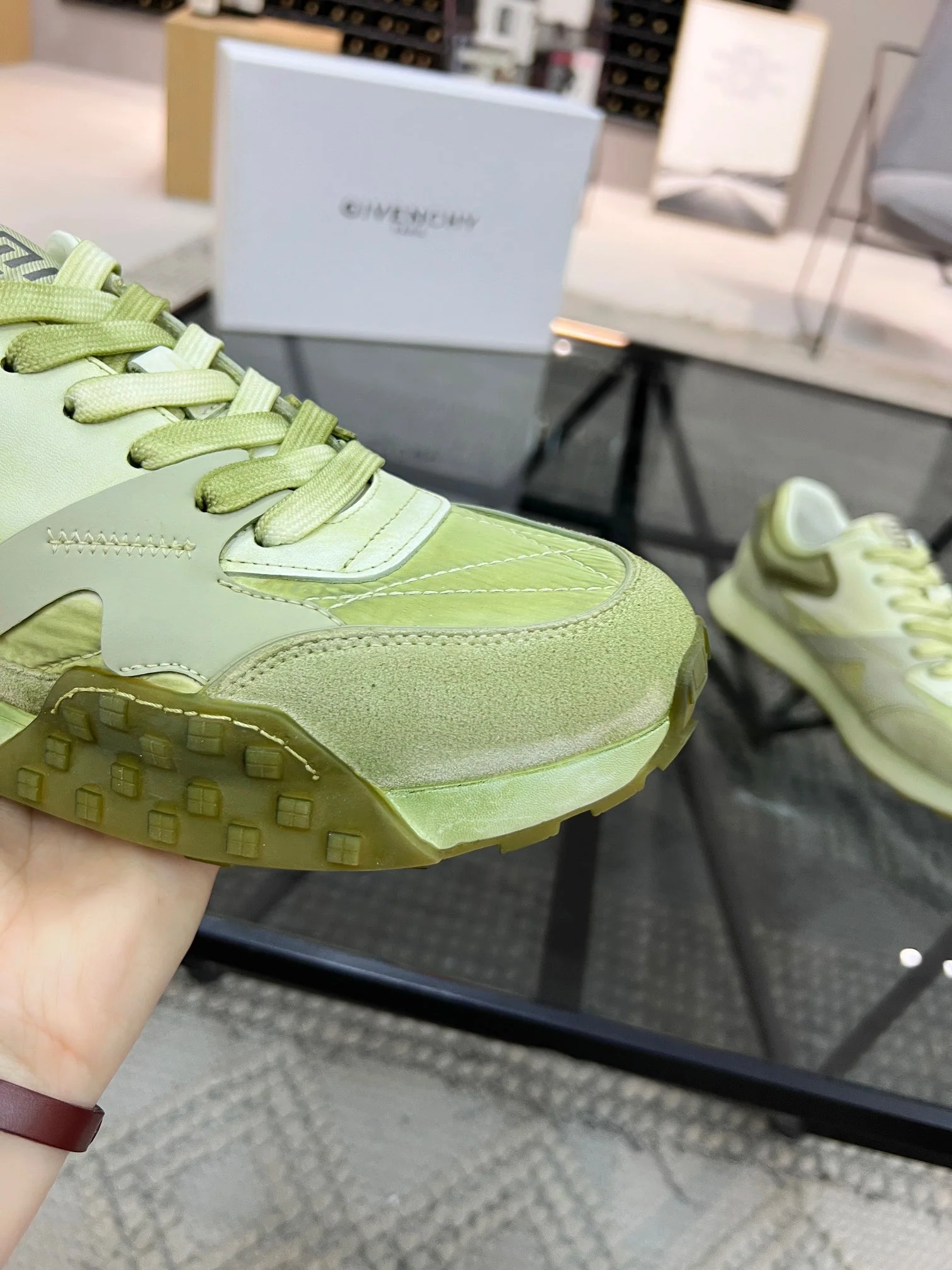 Orange, Light green, Yellow, White and Light Blue Shoes