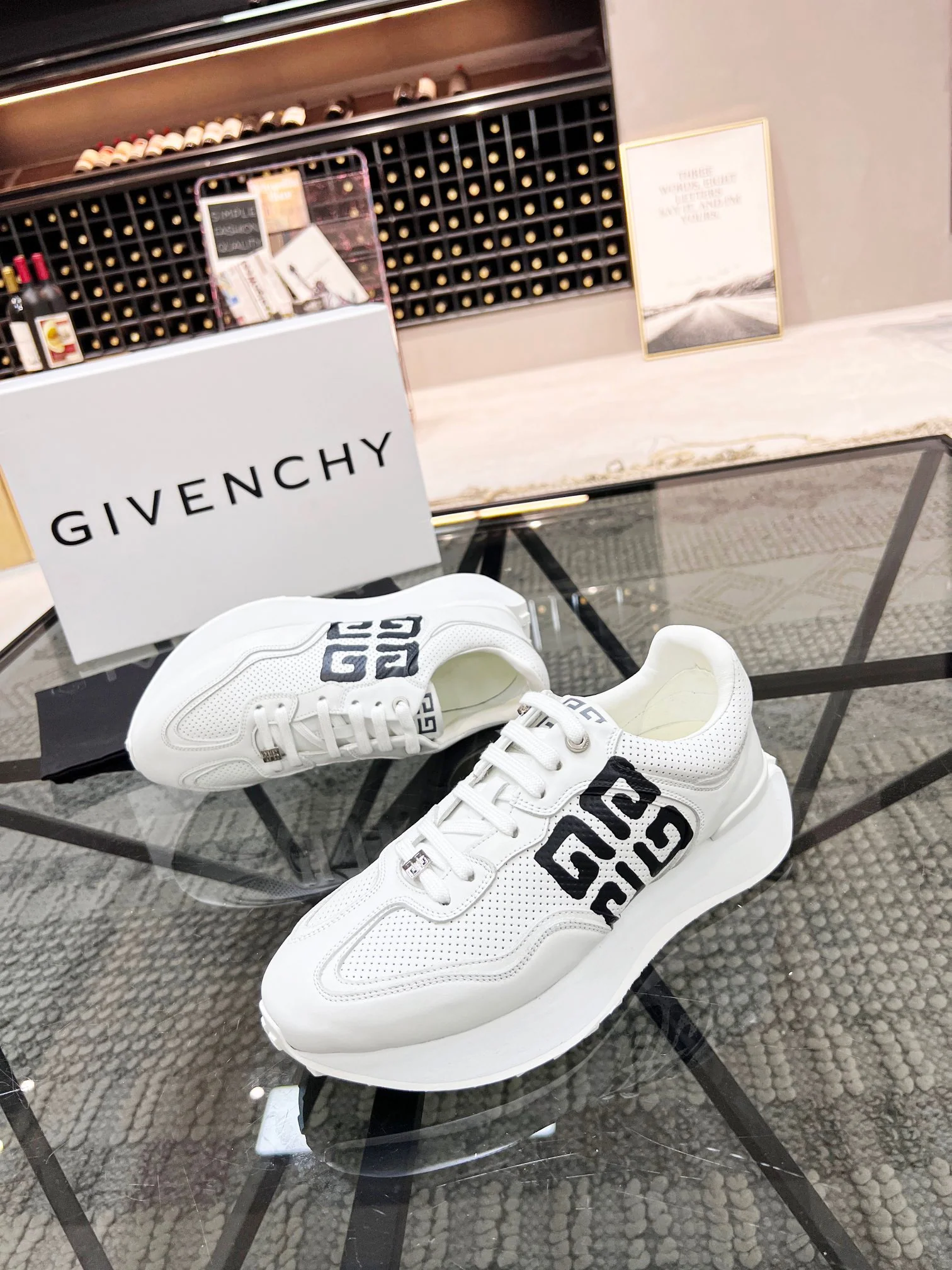 Black and white Shoes