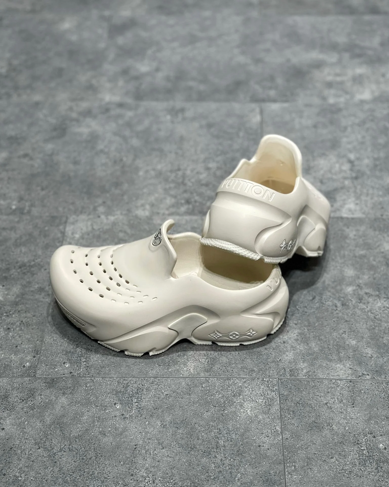 Black White and Blue Shoes