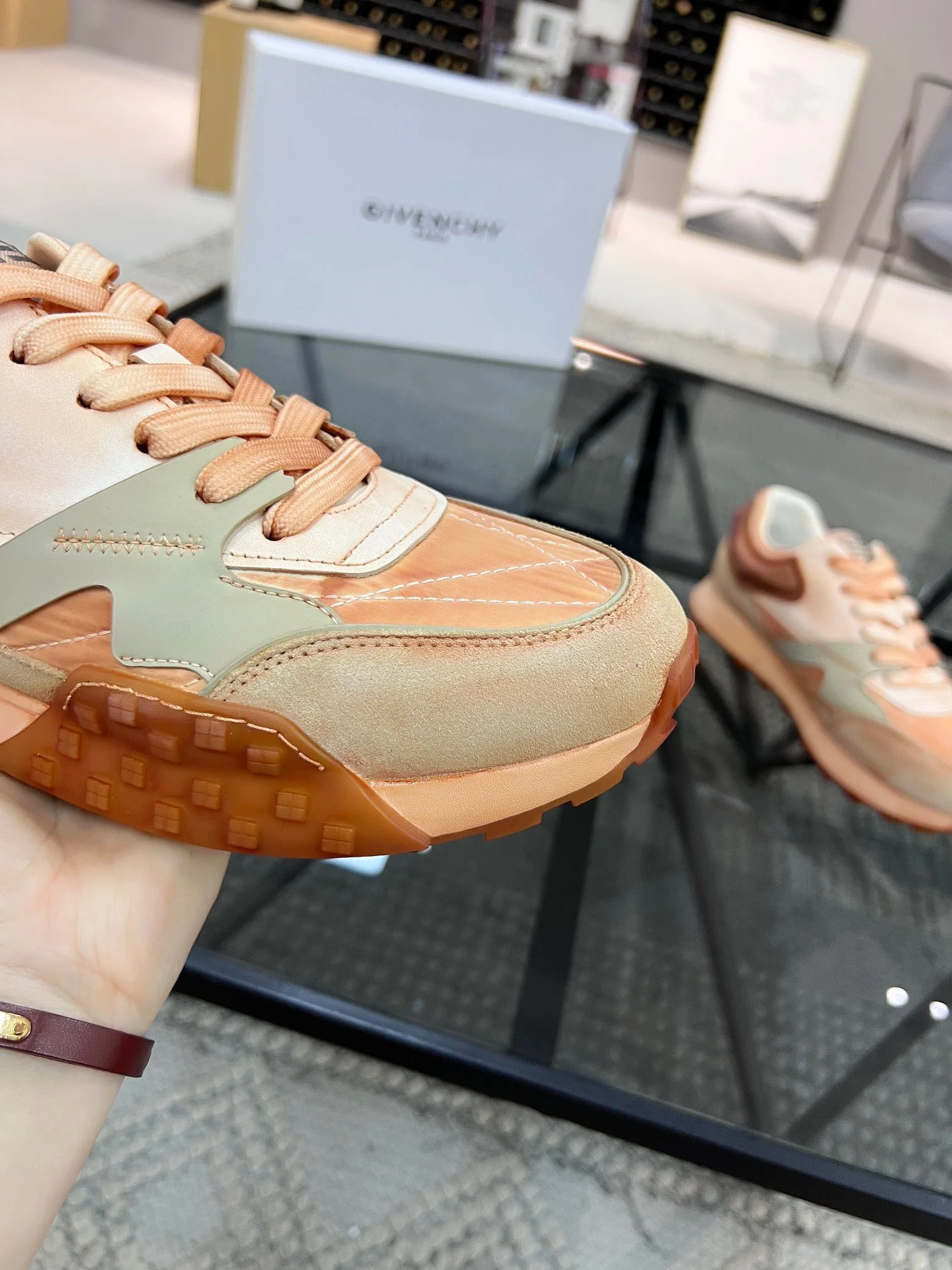 Orange, Light green, Yellow, White and Light Blue Shoes