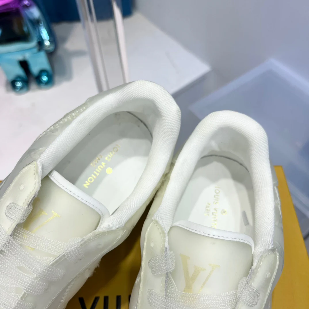 Blue, Green, Yellow and White Shoes