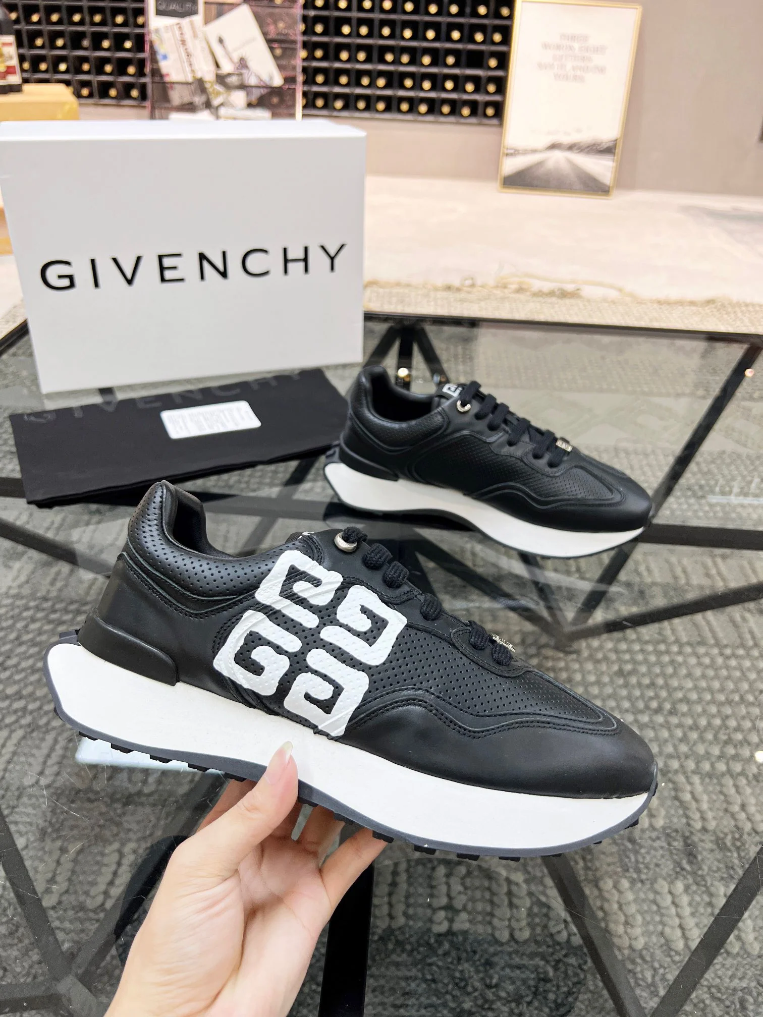 Black and white Shoes