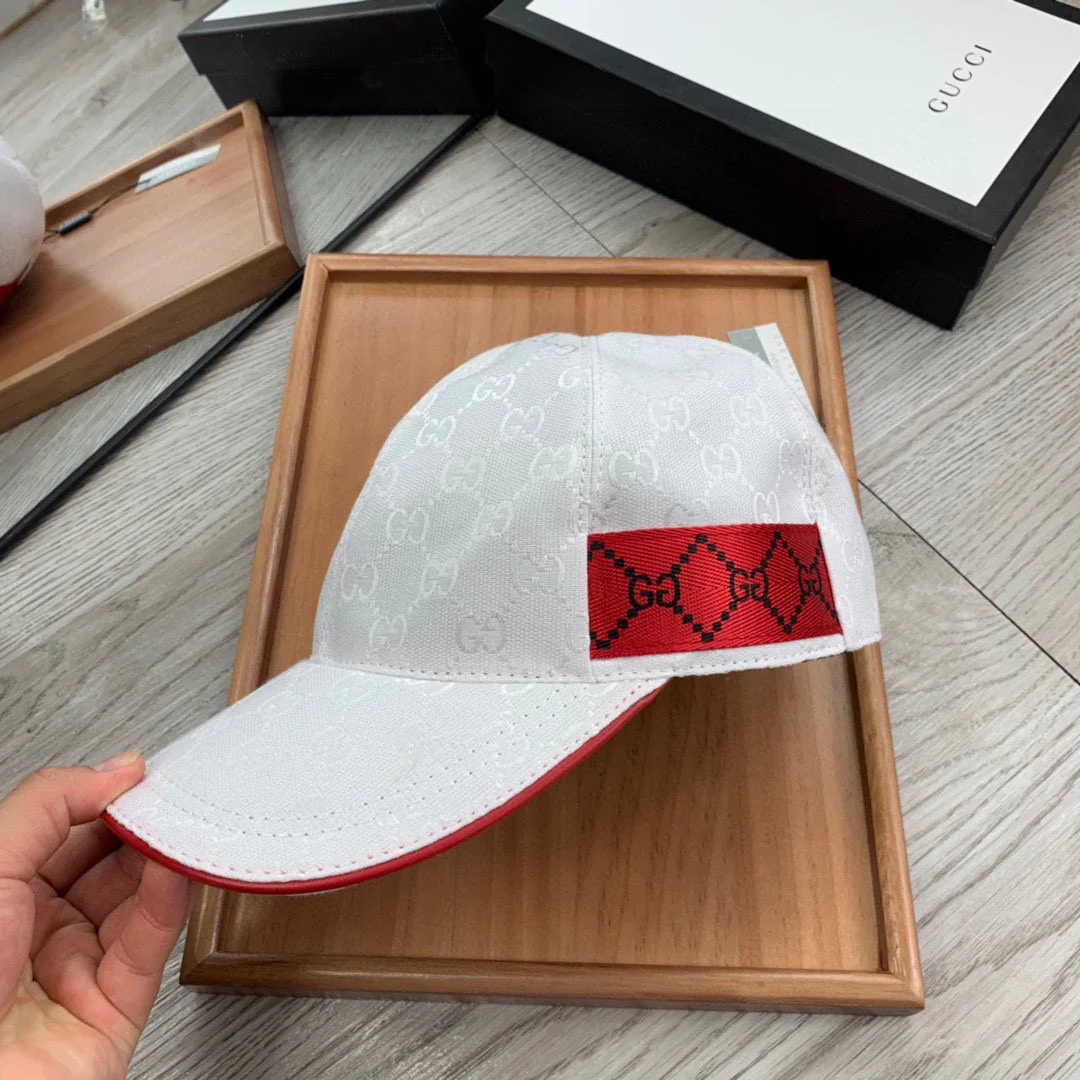 Brown and White Caps