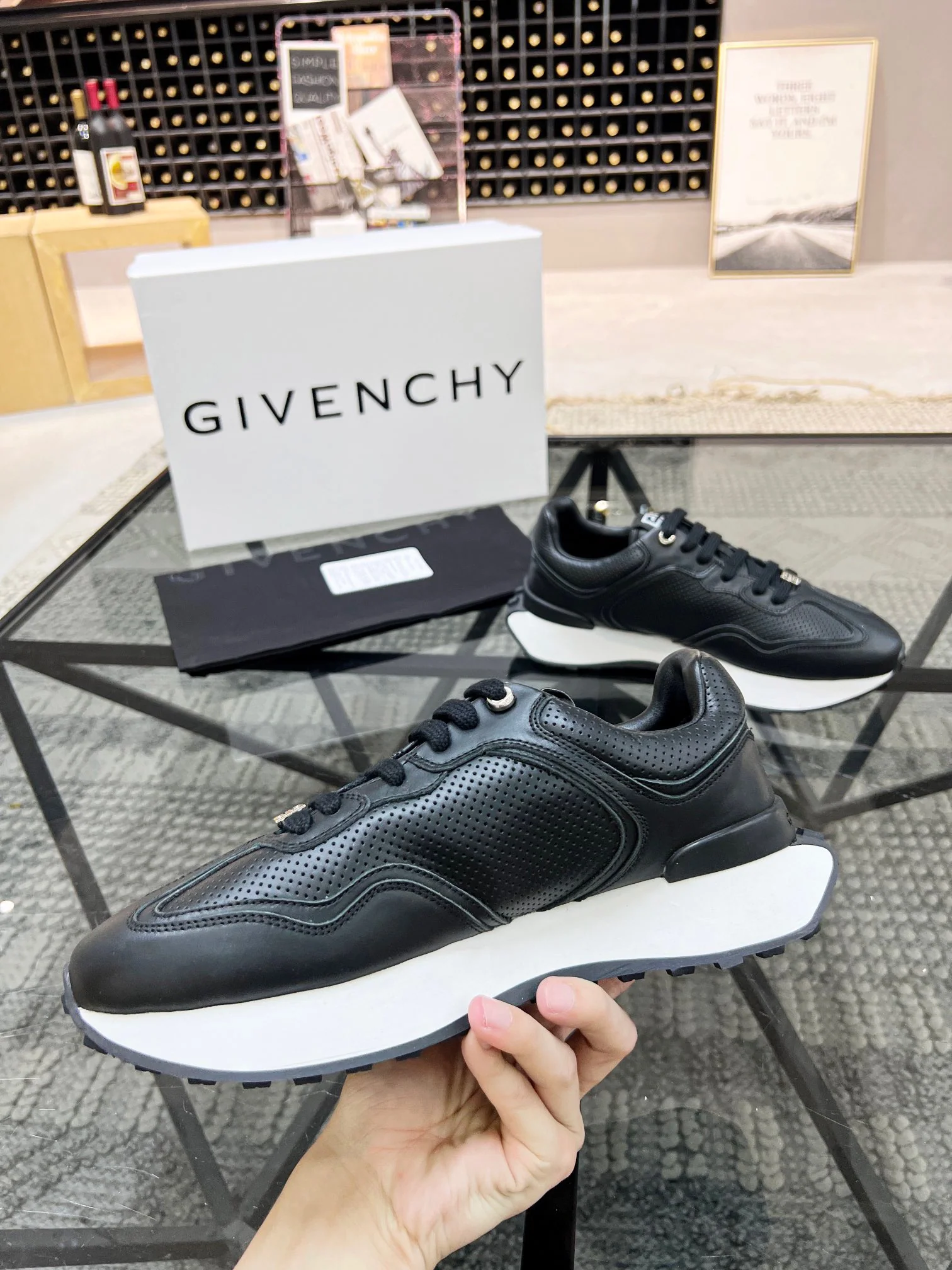 Black and white Shoes