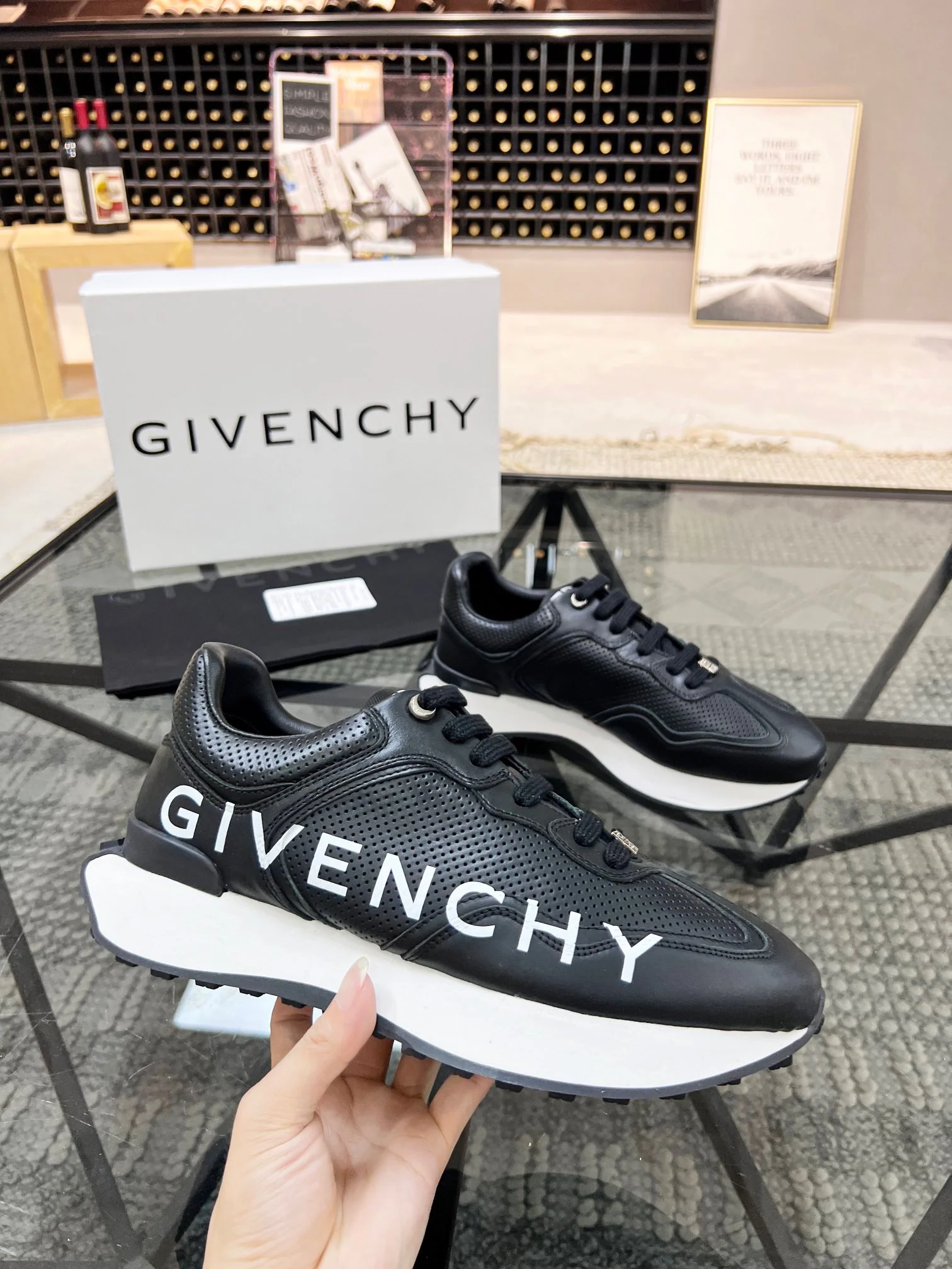 Black and white Shoes