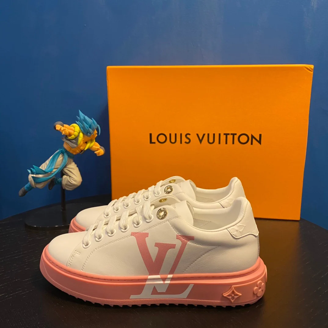 Salmon and Light Blue Shoes