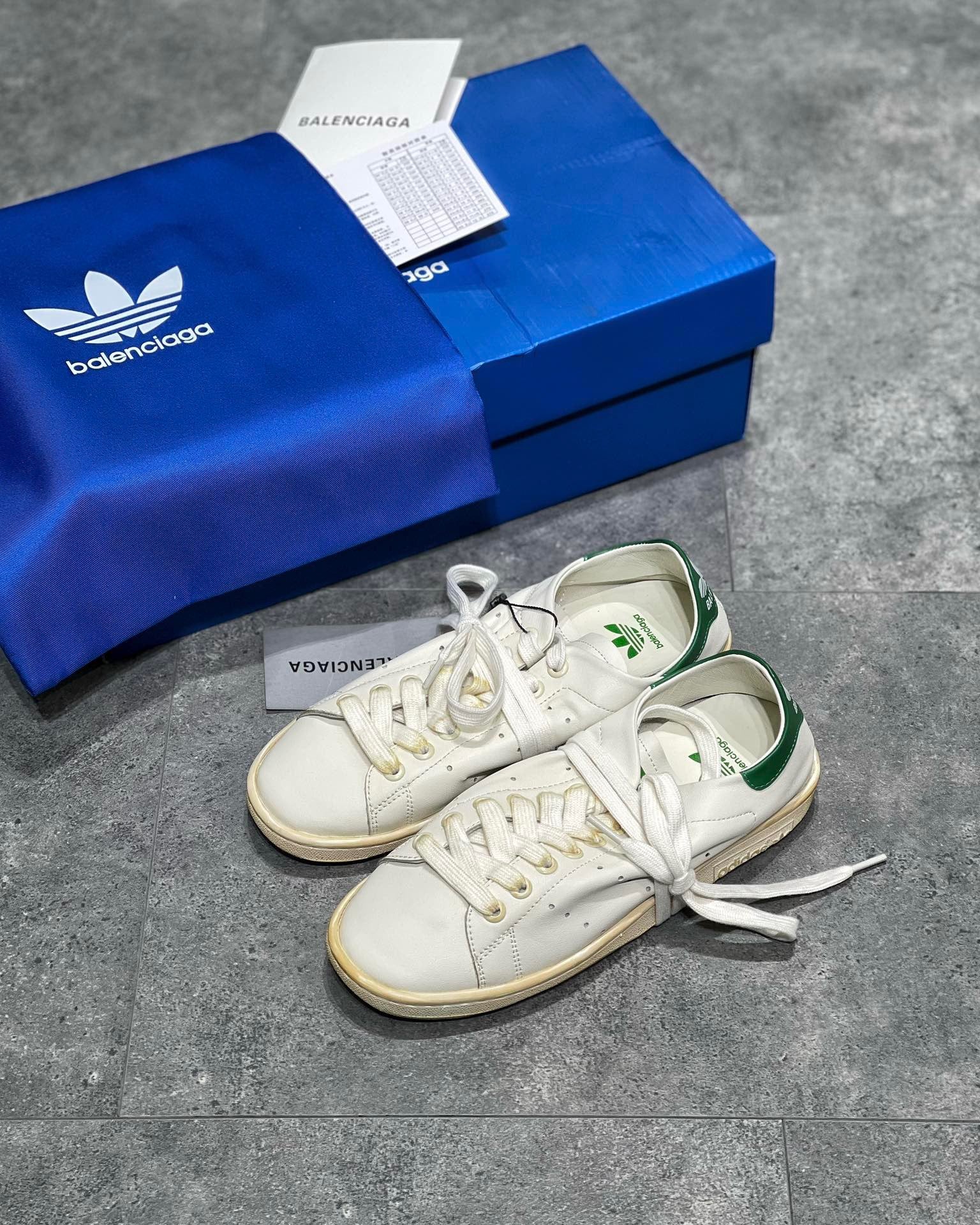 Black, White black and White green Shoes