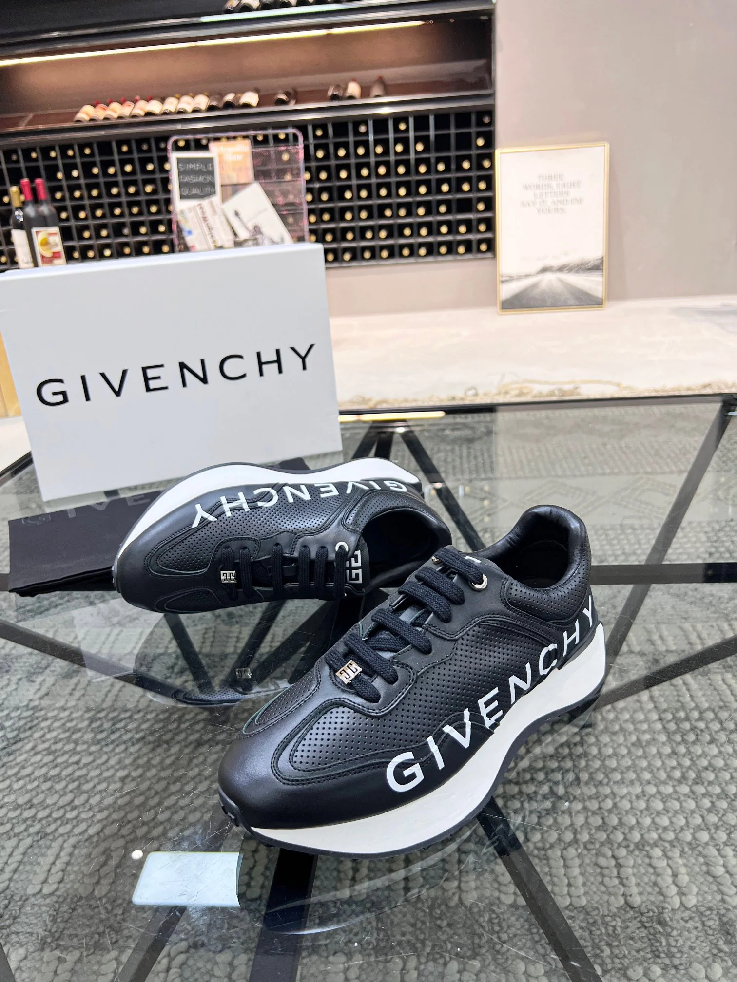 Black and white Shoes