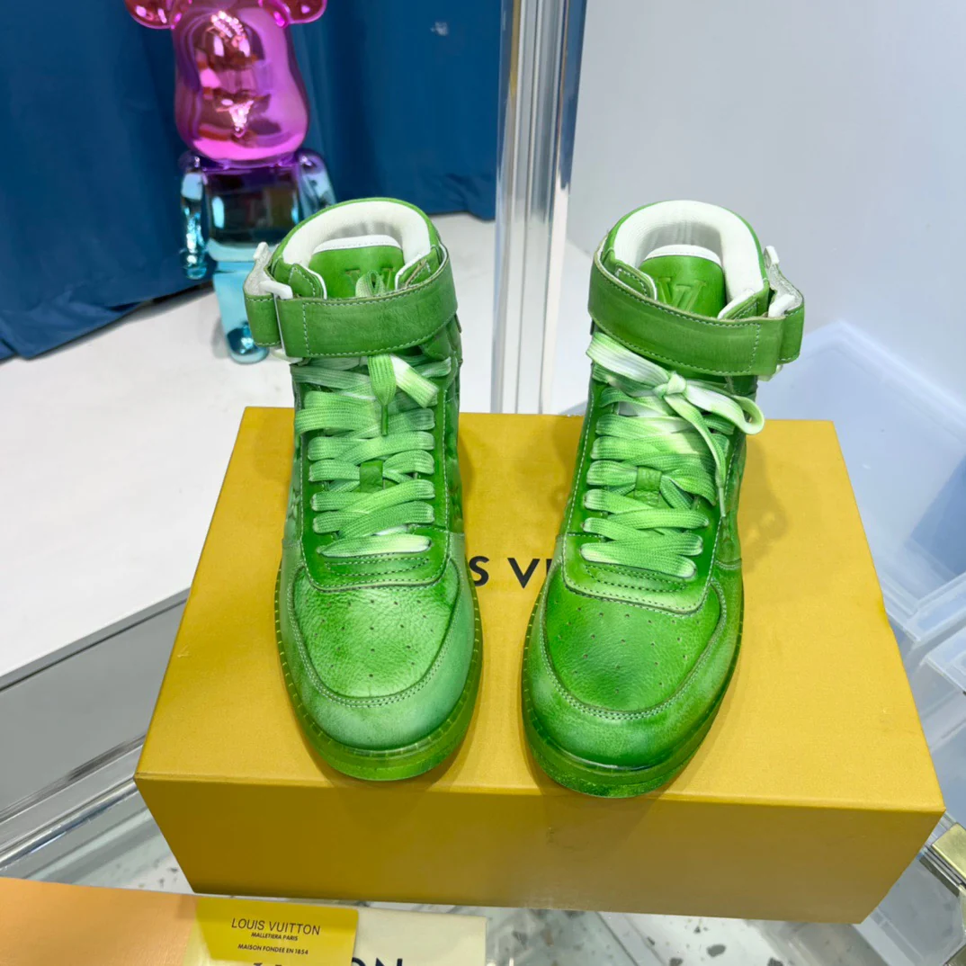 Green, Blue and Yellow Shoes