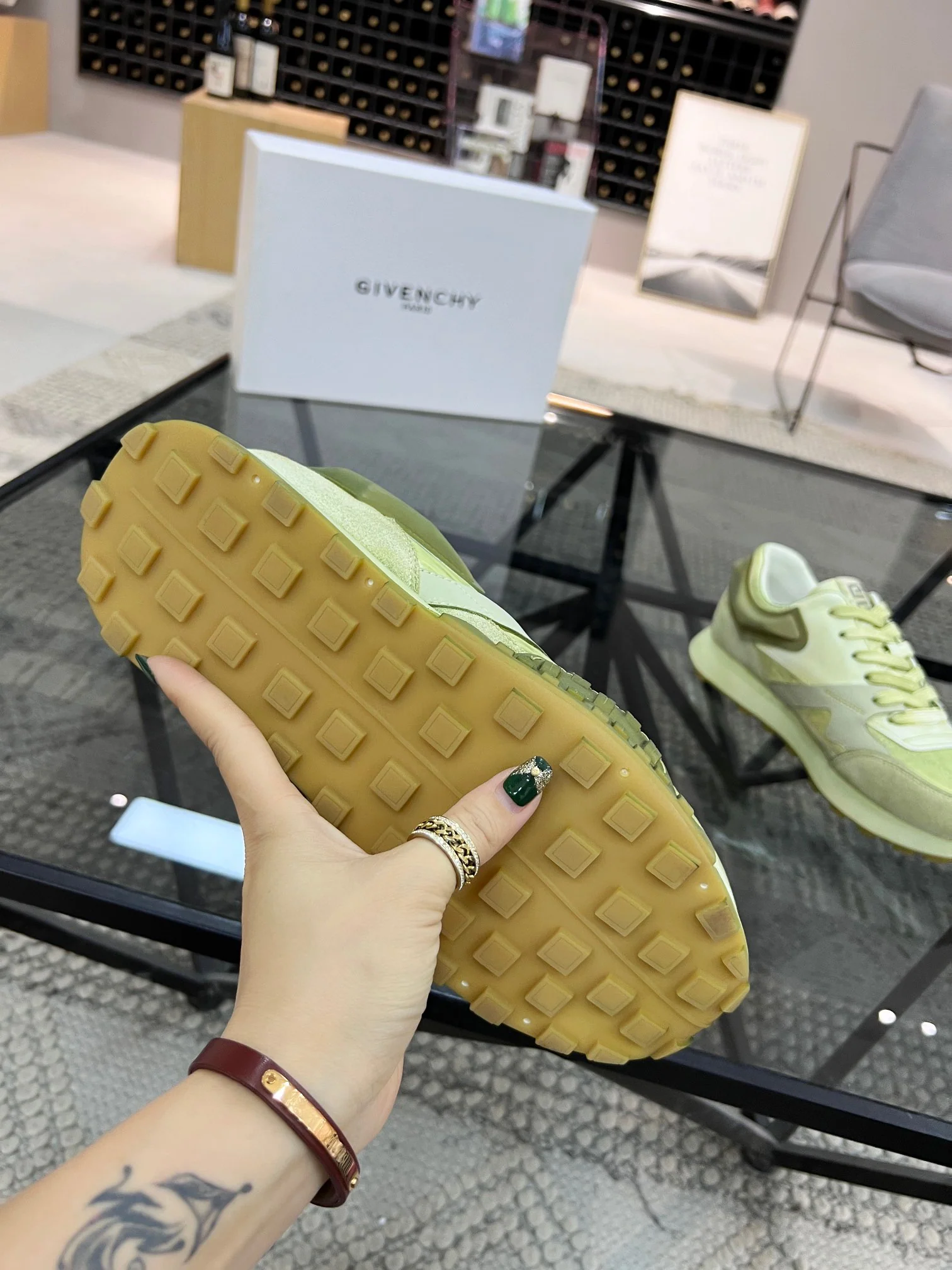 Orange, Light green, Yellow, White and Light Blue Shoes